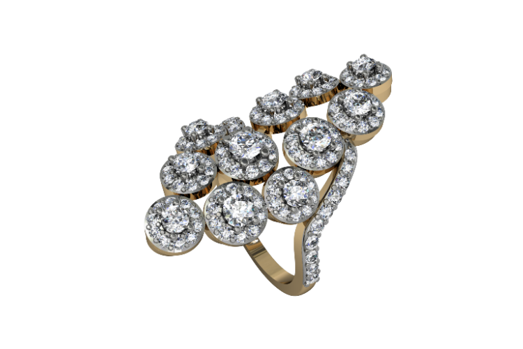Angelic Diamond Cocktail Ring